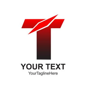 Initial letter T logo template colorful design for business and company ident Stock Illustration
