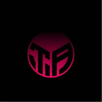 Initial letter T A Modern circle with elegant colored background frame Stock Illustration