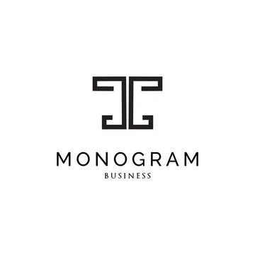 Initial letter T monogram logo design inspiration Stock Illustration