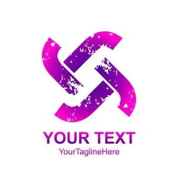 Initial letter T , TT logo template colorful distress design for business and Stock Illustration