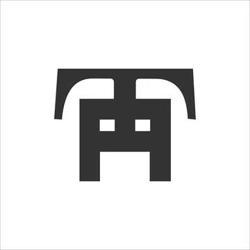 Initial letter TA logo or AT logo vector design template Stock Illustration