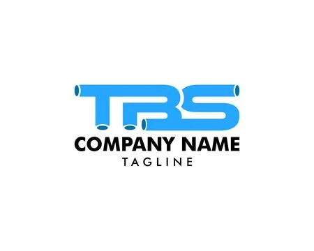 Initial letter TBS plumbing pipe logo template vector icon illustration desig Stock Illustration