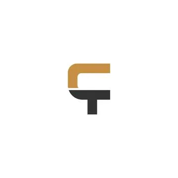 Initial letter TC logo or CT logo vector design template Stock Illustration