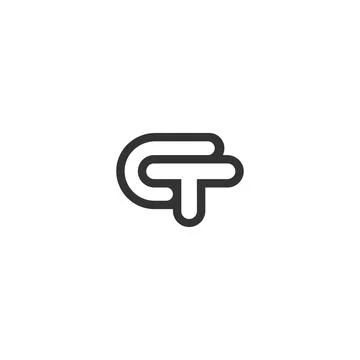Initial letter TC logo or CT logo vector design template Stock Illustration
