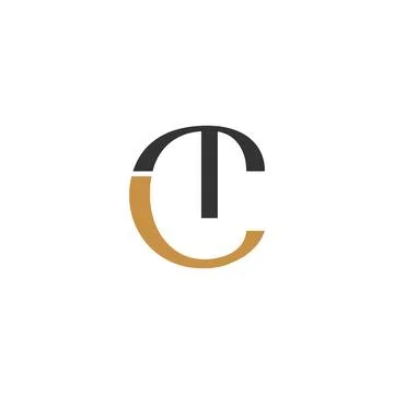 Initial letter TC logo or CT logo vector design template Stock Illustration