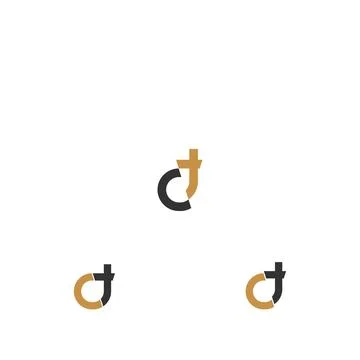 Initial letter TC logo or CT logo vector design template Stock Illustration