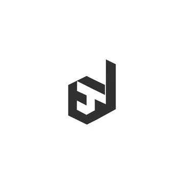 Initial letter TD logo or DT logo vector design template Stock Illustration