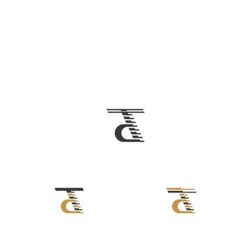 Initial letter TD logo or DT logo vector design template Stock-Illustration