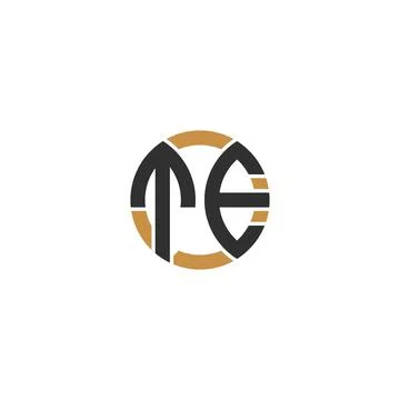 Initial letter TE logo or ET logo vector design template Stock-Illustration