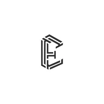 Initial letter TE logo or ET logo vector design template Stock Illustration