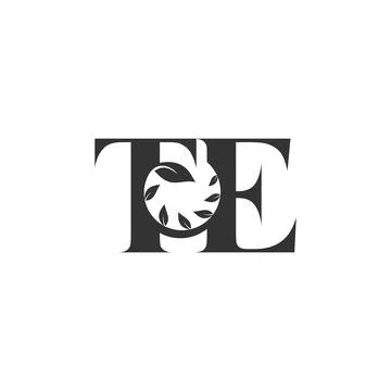Initial letter TE logo or ET logo vector design template Stock Illustration