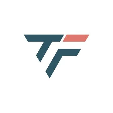 Initial letter TF logo or FT logo vector design template Stock Illustration