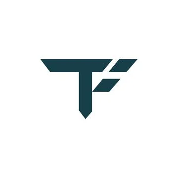 Initial letter TF logo or FT logo vector design template Stock Illustration