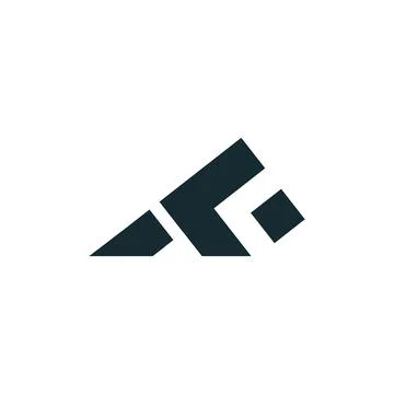 Initial letter TF logo or FT logo vector design template Stock Illustration