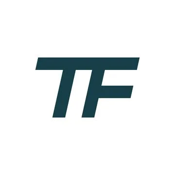 Initial letter TF logo or FT logo vector design template Stock Illustration