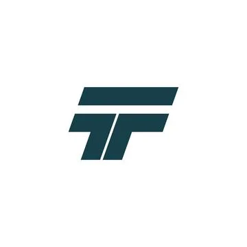 Initial letter TF logo or FT logo vector design template Stock Illustration