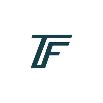 Initial letter TF logo or FT logo vector design template Stock Illustration