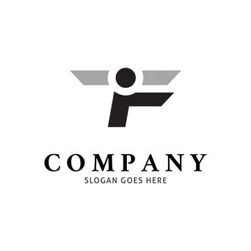 Initial Letter TF Logo Template Design Stock Illustration