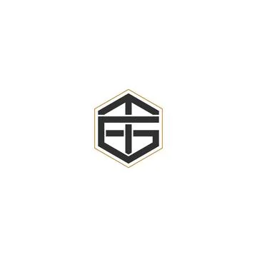 Initial letter TG logo or GT logo vector design template Stock Illustration