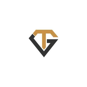 Initial letter TG logo or GT logo vector design template Stock Illustration