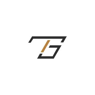 Initial letter TG logo or GT logo vector design template Stock Illustration