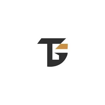 Initial letter TG logo or GT logo vector design template Stock Illustration