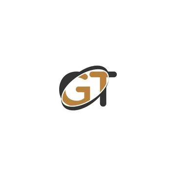 Initial letter TG logo or GT logo vector design template Stock Illustration