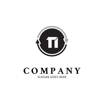 Initial Letter TI Icon Vector Logo Template Illustration Design 스톡 일러스트