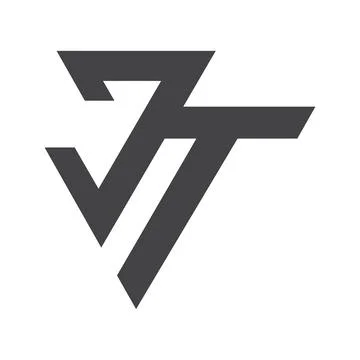 Initial letter TJ logo or JT logo vector design template Stock-Illustration