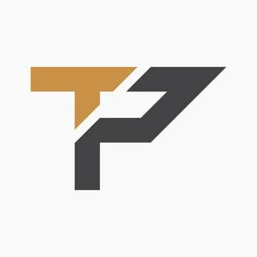 Initial letter TP logo or PT logo vector design template Stock Illustration