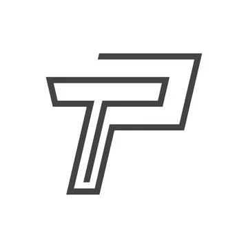 Initial letter TP logo or PT logo vector design template Stock Illustration