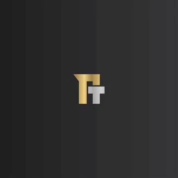 Initial letter TP logo or PT logo vector design template Stock Illustration