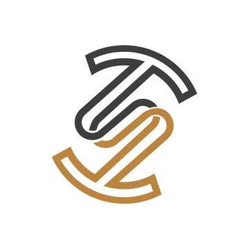 Initial letter TS logo or ST logo vector design template Stock Illustration