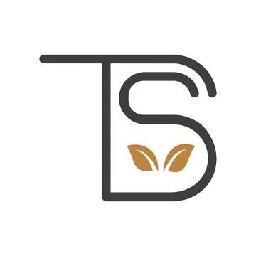 Initial letter TS logo or ST logo vector design template Stock Illustration