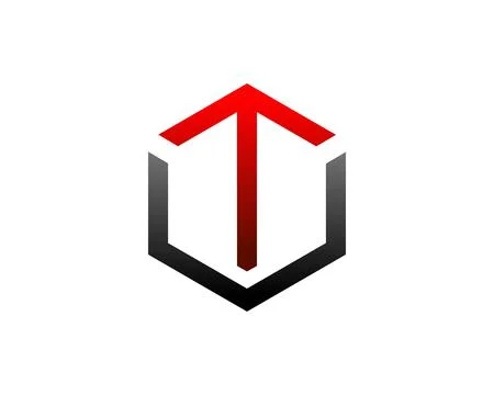 Initial Letter TV Logo Template Design Stock Illustration