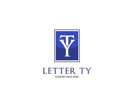 Initial Letter TY Logo Template Vector Design 스톡 일러스트