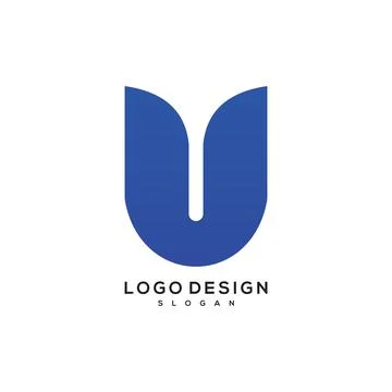 Initial letter U logo vector designs Illustrazione stock