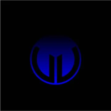Initial letter U U Modern circle with elegant colored background frame Stockillustratie