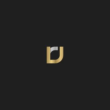 Initial letter UR logo or RU logo vector design template Stock Illustration