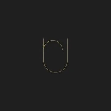 Initial letter UR logo or RU logo vector design template Illustrazione stock