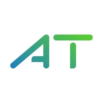 At initial letter vector logo icon Stock Illustration