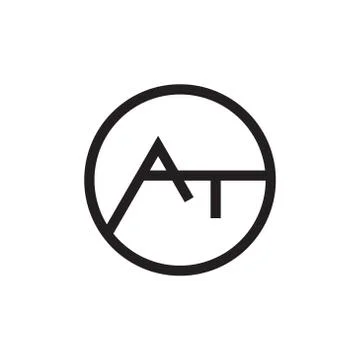 At initial letter vector logo icon Stock Illustration