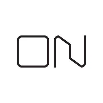 On initial letter vector logo icon Stock Illustration