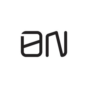 On initial letter vector logo icon Stock Illustration