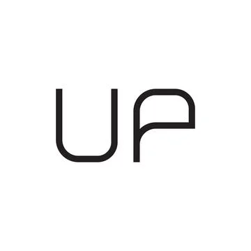 Up initial letter vector logo icon Stock Illustration