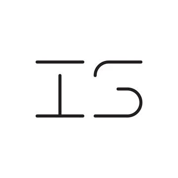Is initial letter vector logo icon Stock Illustration