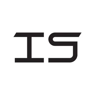 Is initial letter vector logo icon Ilustração Stock