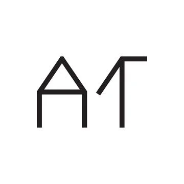 At initial letter vector logo icon Stock Illustration