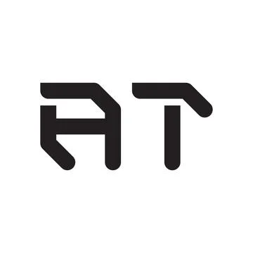 At initial letter vector logo icon Stock Illustration