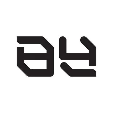 By initial letter vector logo icon Stock Illustration